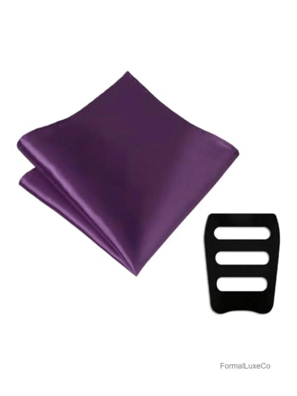 Men's Silk Satin Pocket Square Handkerchief - Easy Fold, Elegant Suit Accessory